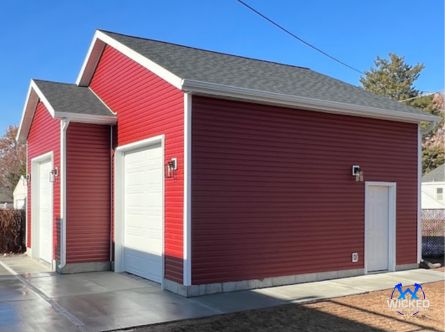 Custom Home Garages by Wicked Construction